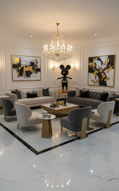 THE MAGIC OF CONTRAST: MICKEY IN GOLD AND BLACK
